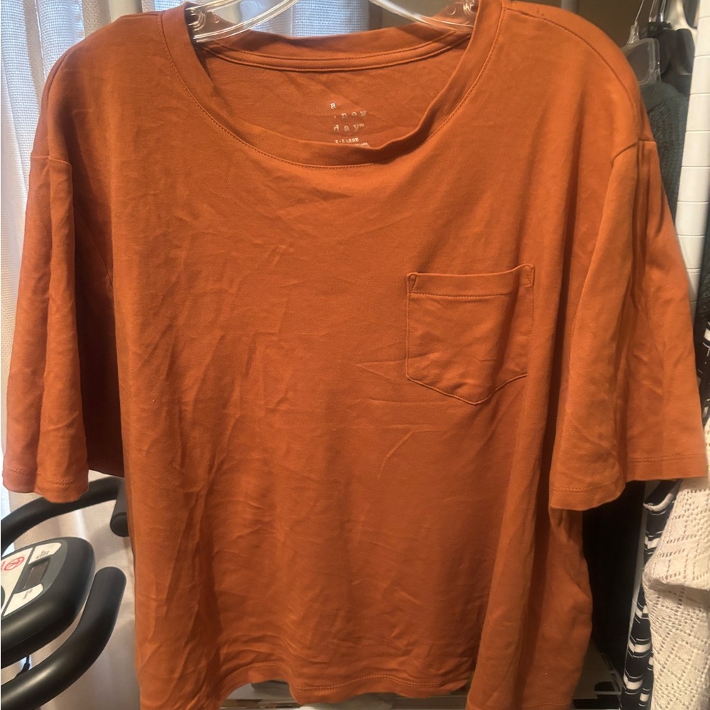 A New Day Women's Rust Crop Top Size XL